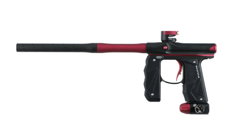 Empire Mini GS Electronic Paintball Marker w/2 Piece Barrel System- Dust Black/Red