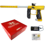 Empire Axe 2.0 Electronic Paintball Marker w/2 piece Barrel System- Dust Gold/Silver
