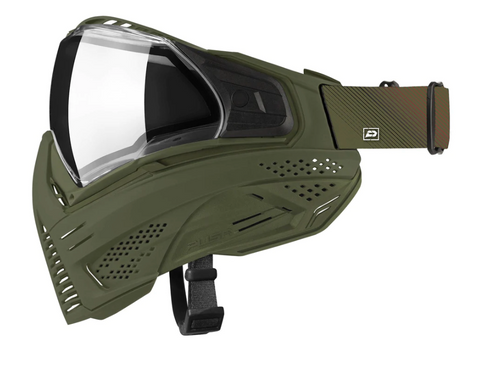 Push Unite Thermal Paintball Goggle Base Model w/Magnetic Chin Strap- Olive