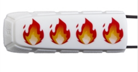 Exalt LE Barrel Cover- Fire Emoji White