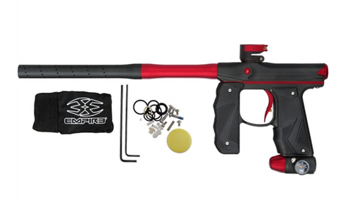 Empire Mini GS LE Electronic Paintball Marker w/2 piece Barrel System- Dust Red/Black